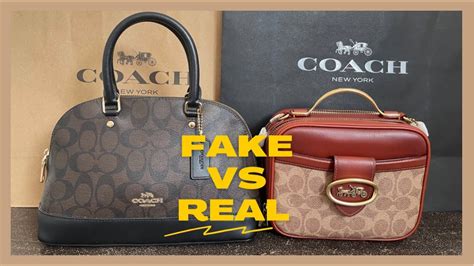 fake vs real seems on coach boss|How to Spot a Real Coach Bag When Everything You See is Fake.